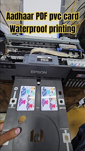 Best Printer for Aadhaar PDF PVC ID Smart Card Waterproof Printing: Epson L8050 and L18050