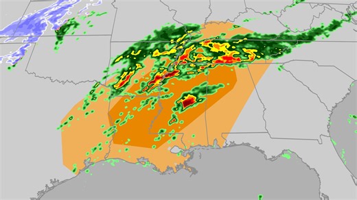Wind, hail, tornado threats target Deep South late week