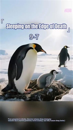 Sleeping on the Edge of Death #AnimalSleep 9-7 #WildlifeScience #ExtremeSleep #PenguinMicrosleep