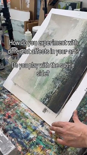 How To Experiment With Subtle Effects In Your Art #AbstractArt #DawnBaja #PaintingTips