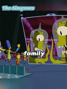 The Simpsons Encounter Alien Abduction at Disney. #anime #thesimpsons #fyp