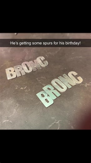 Mounting Silver on Spurs for a Birthday Celebration