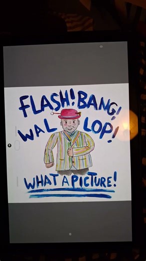 flash bang wallop what a picture!!!! art inspired by last one laughing