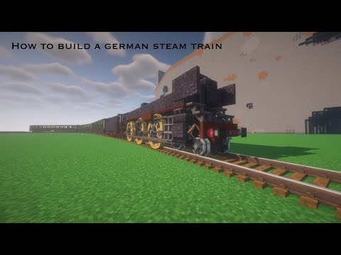 How to build a simple german steam train Br01 | Minecraft Create tutorial