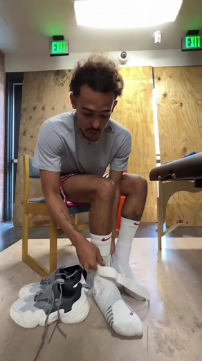 Behind the scenes with @TheTraeYoung & John Collins at The Drew League! ✨ #nba #basketball #sports