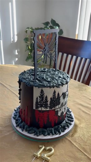 I blinked and now I have a 12 year old!!! Happy Birthday bubby!! #strangerthings #birthdaycake #12thbirthday Raellen Montano thank you for the video | Custom Cakes by Christina