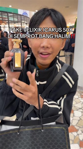 pake velixir icarus 50x di semprot bang halim #parfum #velixir #parfumviral #parfumtiktok #fyp