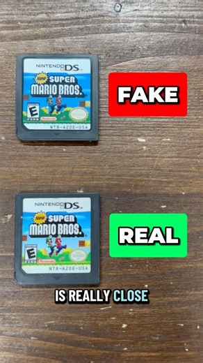 Can you spot the FAKE MARIO game?