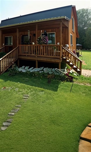 Amish Gambrel Cabin with wrapped porch 😍 | Mountain Cabins