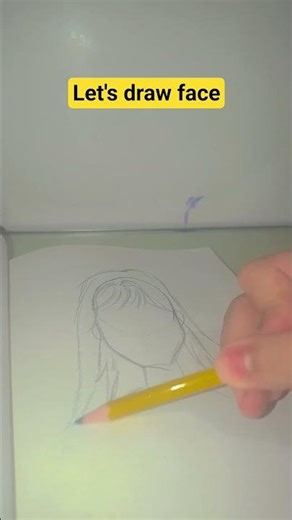 face drawing tutorial , face of a girl sketch