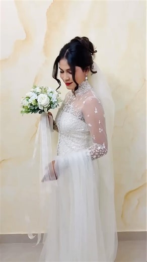 My wedding look inspired by Priyanka Chopra’s dreamy wedding gown ✨🤍