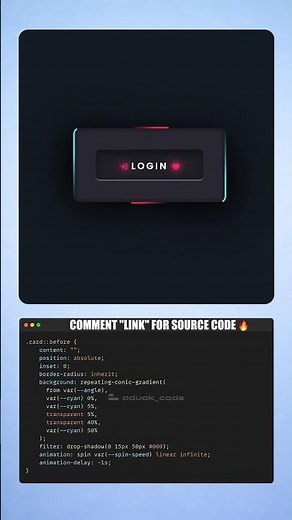 Animated Login Form with HTML & CSS 🔥