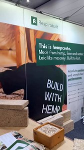 Should we be using more hemp in building? Last week we were at the @archibuildexpo recording for a few days on our podcast @themindfulbuilderpod. But we came across this product. Hempcrete but in block form from @respirabuilt Hempcrete, made from the woody core of the hemp plant mixed with lime and water, creates a breathable, insulative material that naturally regulates humidity and temperature. Hempcrete boasts impressive fire resistance and is naturally resistant to mould and pests, meaning a