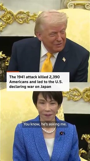 Trump compares Iran strikes to Pearl Harbor in front of Japan's PM