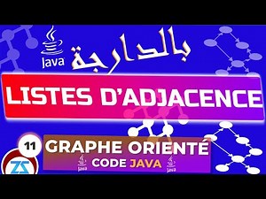 Théorie des graphes avec Java (Partie 11) : Listes d'adjacence d'un graphe orienté, B Darija شرح