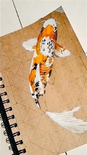 how to draw #koi fish painting #Amur carp #koi fish #realistic #art #review # 20rs rangeela colours