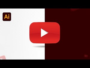 YouTube Icon design in Adobe Illustrator | YouTube Icon | Learn Creative