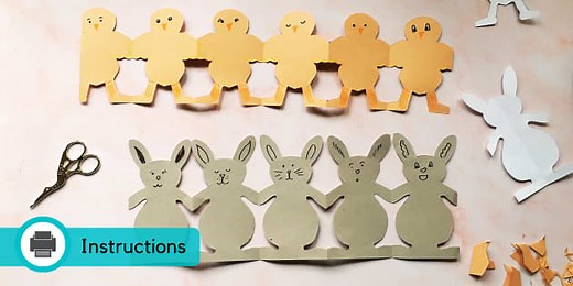 Easter Paper Chains | Easter Paper Craft Ideas