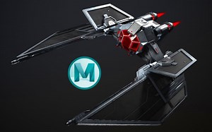Maya科幻飞船模型制作，复杂飞行器结构知识讲解，武器布线卡线技巧讲解，Maya建模教程