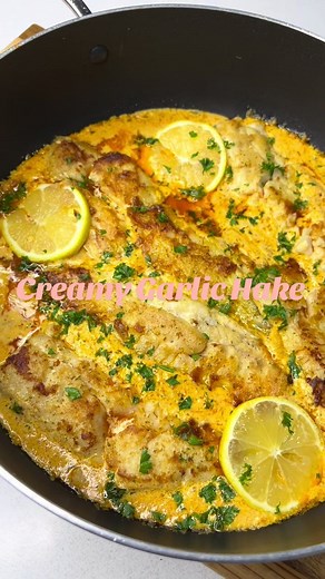 Delicious Creamy Garlic Hake Recipe