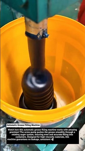 Automatic Grease Filling Machine – Smooth and Precise Dispensing System! ⚙️🛢️