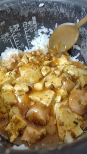 炊飯器麻婆豆腐