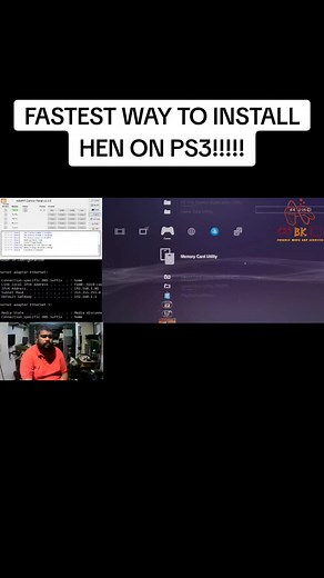 #bkconsolemods Fastest way to install hen on PS3