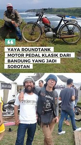 828K views · 14K reactions | Yaya Roundtank: Motor Pedal Klasik dari Bandung yang Jadi Sorotan Yaya Ronteng bukan hanya soal motor pedal klasik, tetapi juga simbol bagaimana kreativitas bisa melahirkan karya orisinal dari keterbatasan. Dari hobi, iseng, hingga akhirnya dikenal luas, motor ini jadi bukti bahwa Bandung memang gudangnya inovasi otomotif nyeleneh sekaligus membanggakan. #ROUNDTANK #YAYAROUNDTANK #BANDUNG #motoklasik | Fakta Unik dan Menarik | Facebook