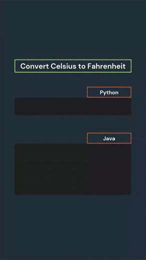 Simplified by Singam on Instagram: "Convert Celsius to Fahrenheit #TemperatureConversion #PythonBasics #codingmatheus"