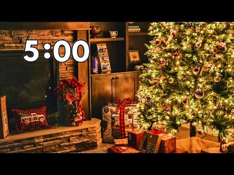5 Minute Christmas Timer With Christmas Music 🎅🏻🎄