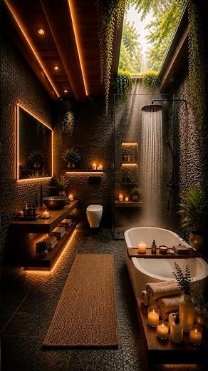 Nobody Expected This Old Bathroom to Become a Luxury Forest Spa 🌿🛁✨