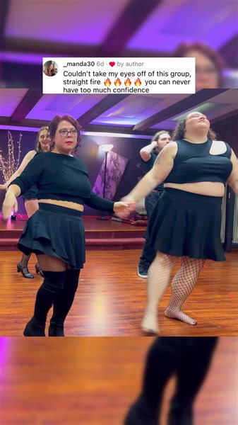 I learned the hard way that confidence is an inside job. I did my best to fit conventional standards, and it just ended up making my confidence LOWER when it didn’t make it any higher 😂😫It’s a skill that can be practiced and learned in your Now body. Say hi to my babies! This is the Bulresuqe Fundamentals class, performing at one of our recent showcases. You can learn this routine and many others with them in my Teachable recorded class library! $15USD/mo, DM me for details. ~~~~Text reads: co