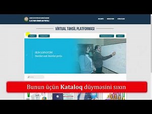 Virtual Təhsil Platformasında qeydiyyat haqqında