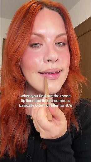 the rhode lip combo that's giving filler 💉 products: rhode skin peptide lip shape 'push' rhode