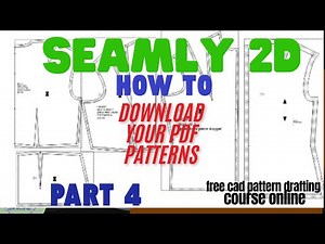 How to print out pdf patterns from seamly 2D