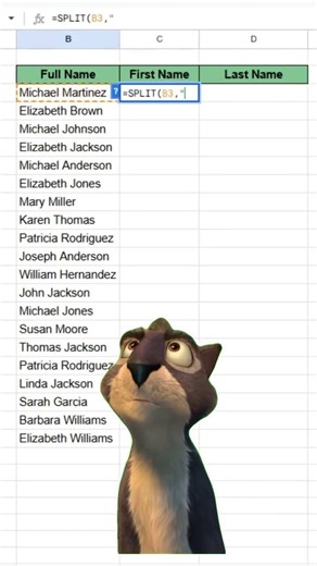 how to use split function in excel and Google sheet. #excel #spreadsheetmagic #spreadsheets #viral