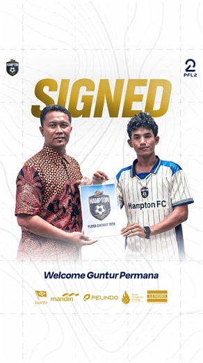 Hampton FC Welcomes Guntur Permana