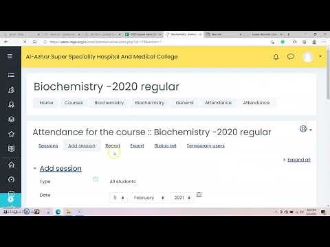 How to record attendance using MOODLE with QR code