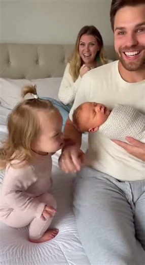 Big Sister Meltdown When Daddy Kisses Baby 😂💔 Ultra-Real 4K Toddler Drama