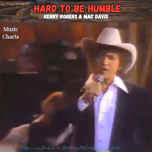 Hard to Be Humble was never meant to be serious, and Kenny Rogers and Mac Davis lean into every grin and lyric. Two icons enjoying the joke, owning the moment, and reminding us that country music always had a sense of humor. | Music Charts