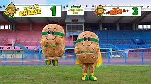 How high can you jump? 🤩 To find out which between #TeamCheese🧀 or #TeamBBQ🍖 is better, we challenged both Spudster teams to participate in multiple challenges! Let’s start it with the classic Jump Rope Duo! 👀 Sino ang mas masarap? Watch the full video to find out here: http://bit.ly/SpudsterOlympics! | Potato Corner