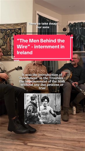 “After its release on 14 December the song shot into the Irish charts, selling far more copies than any other single until then released in Ireland, and remained in the charts for months.[5] It reached No. 1 position in the Irish charts on 22 January 1972, where it remained for three weeks. After a gap of one week it returned to No. 1 for two weeks on 15 February. Royalties from the recording were donated to families of the internees.” - Wikipedia Led by Ben Cocchiaro and the Rubble City String 