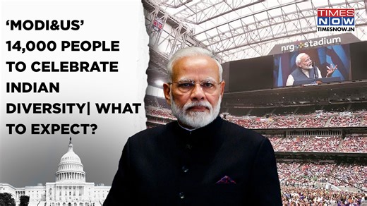 New York’s Nassau Veterans Memorial Coliseum is gearing up for the mega ‘Modi&US’ event on Sept 22. Indian Prime Minister Narendra Modi will host the grand Modi&US,’ with nearly 14,000 people expected to attend. #ModiEvent #PMModiInUS #ModiMagic #IndianDiaspora #TNOriginals #TimesNowOriginals | TIMES NOW