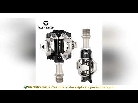 WEST BIKING MTB Bike Pedals With Cleats Self-locking Doubleside XC Clipless Pedal SPD Ultralight Bic