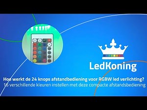 Hoe werkt de 24 knops infrarood afstandsbediening voor RGB LED strips?