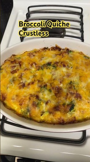 Crustless Broccoli Quiche | First time making this recipe! 😋