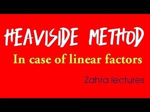 Cover up Method or Heaviside Method in Urdu|How to use these methods | Maths zahra lectures