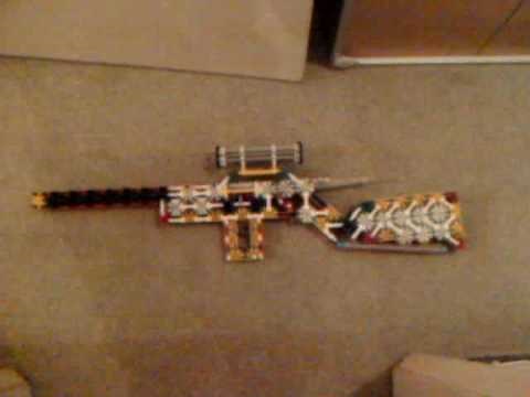 Knex shell ejecting, bolt action, spring loaded mag Sniper rifle