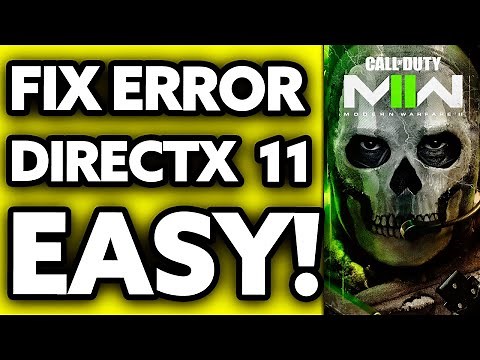 How To FIX DirectX Error on Modern Warfare (2025)
