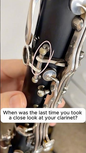 👩‍🔧 EASY clarinet maintenance! | Beginner Clarinet Tips #clarinet #howtoplayclarinet #shorts